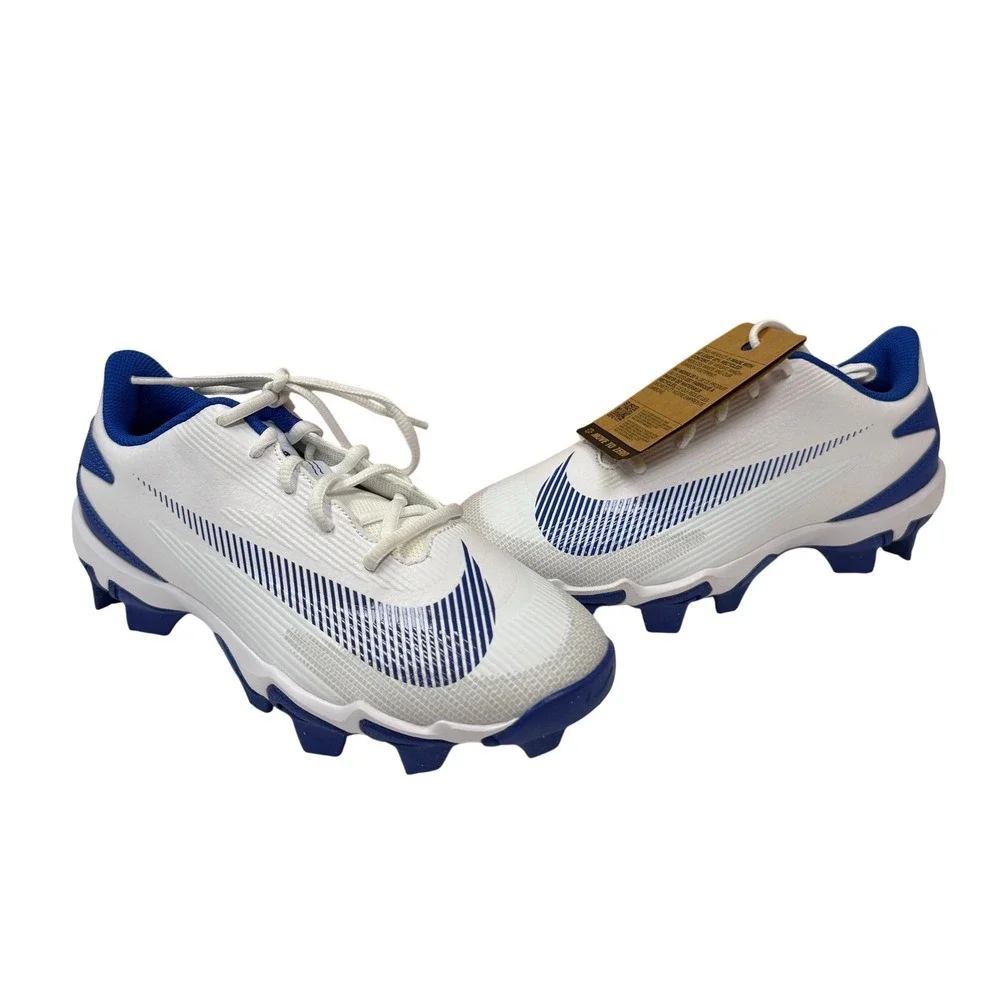NWT Nike Mens Diamond Clutch Keystone Baseball Cleats Size 7 White/Royal Blue
